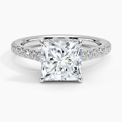 Chantal Diamond Ring - Princess Cut Center Stone