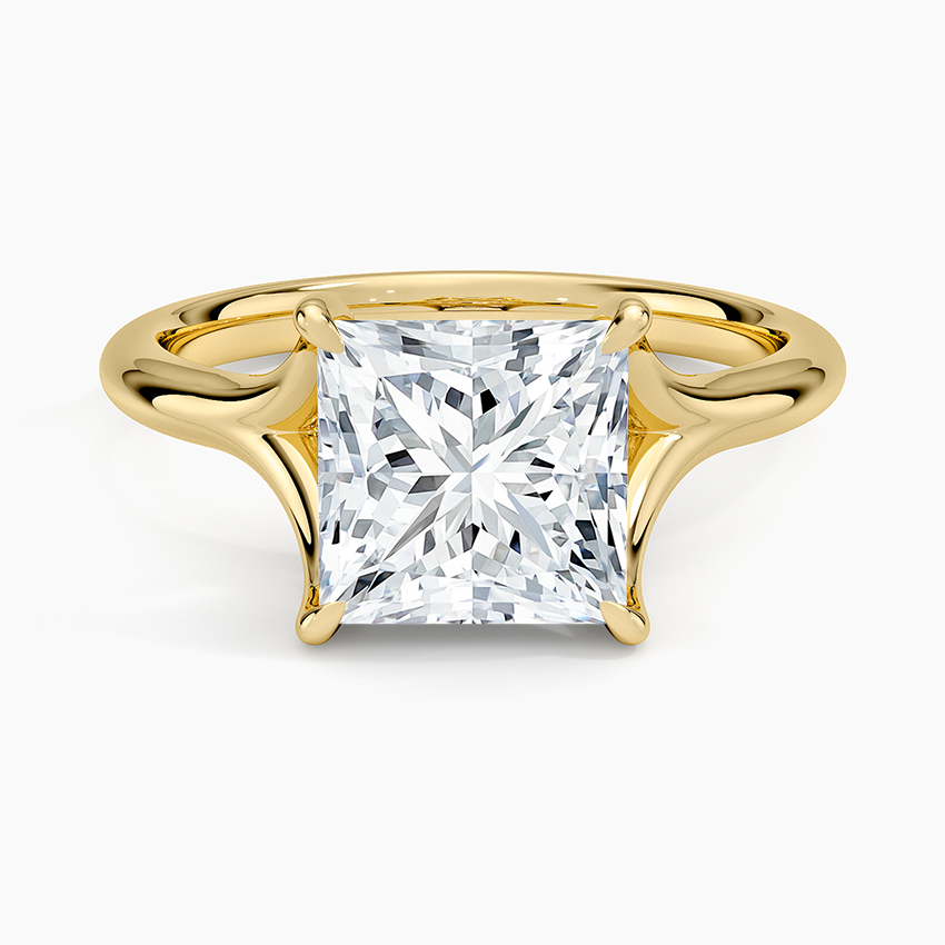 Reverie Solitaire Ring - Princess Cut Center Stone