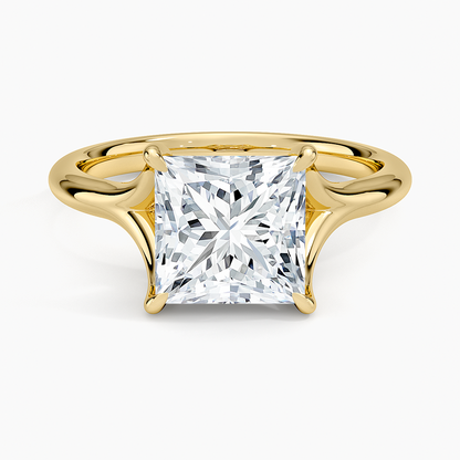 Reverie Solitaire Ring - Princess Cut Center Stone