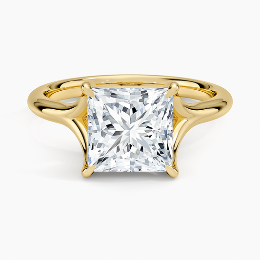 Reverie Solitaire Ring - Princess Cut Center Stone
