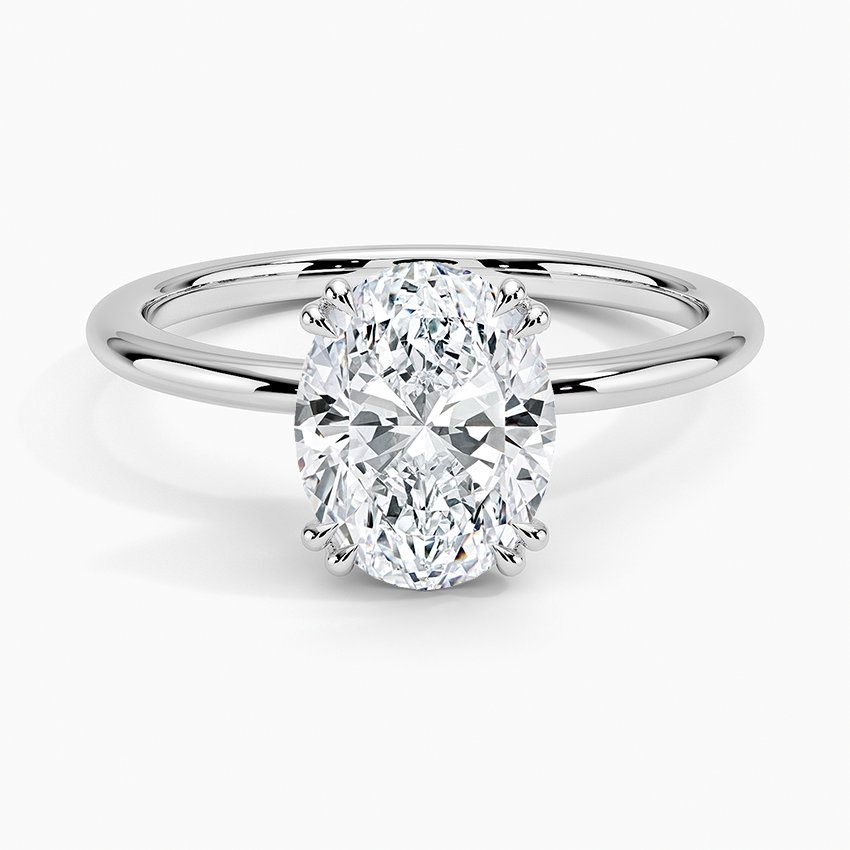Aveline Solitaire Ring - Oval Center Stone