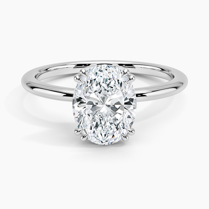 Aveline Solitaire Ring - Oval Center Stone