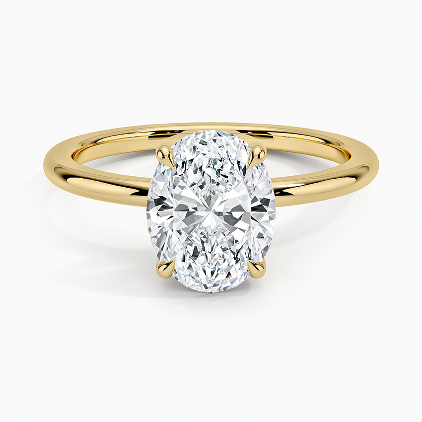 Fairmined 1.5mm Comfort Fit Ring - Oval Center Stone
