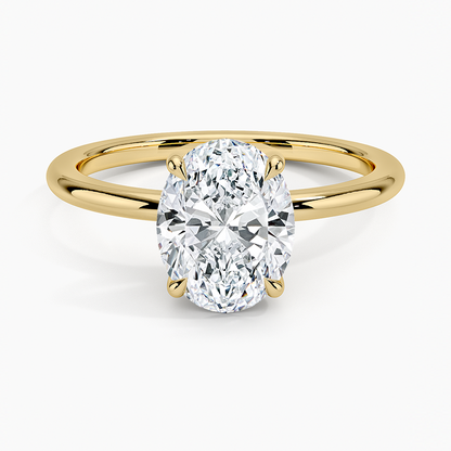 Fairmined 1.5mm Comfort Fit Ring - Oval Center Stone