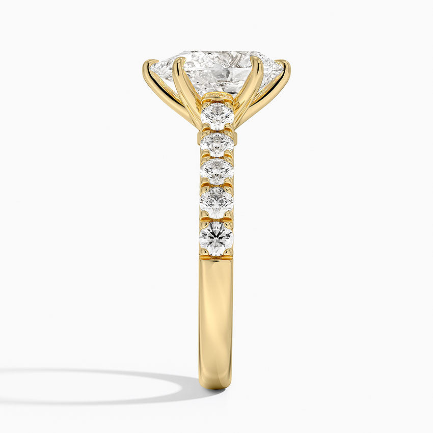 Anthology Half Coverage Diamond Ring (1/2 ct. tw.) - Pear Center Stone