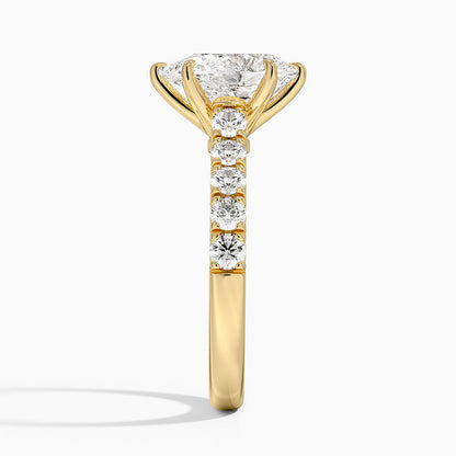Anthology Half Coverage Diamond Ring (1/2 ct. tw.) - Pear Center Stone