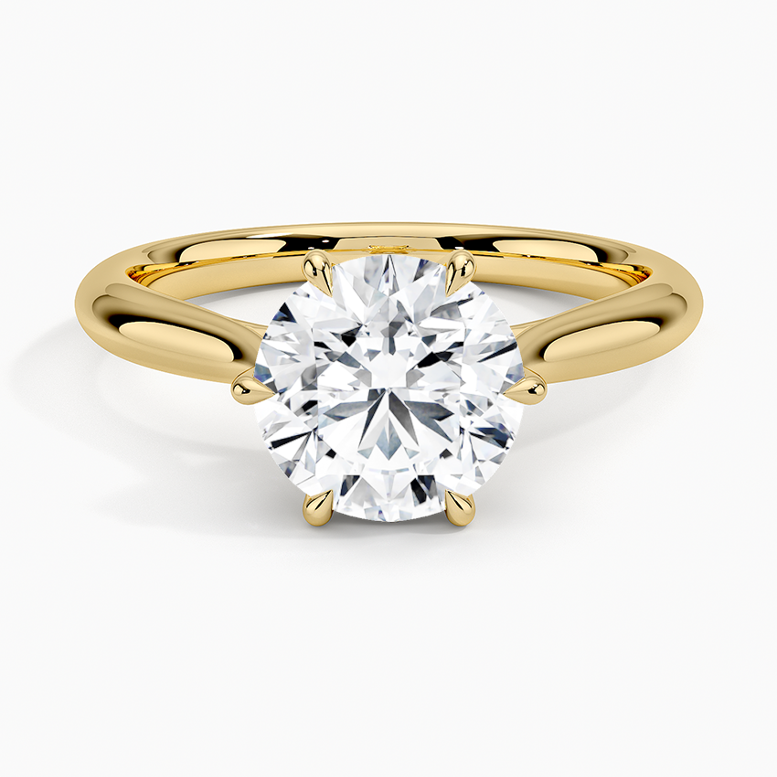 Catalina Solitaire Ring - Round Center Stone