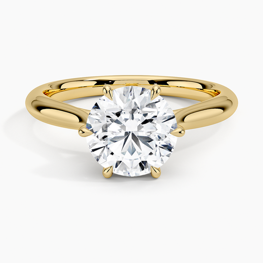 Catalina Solitaire Ring - Round Center Stone