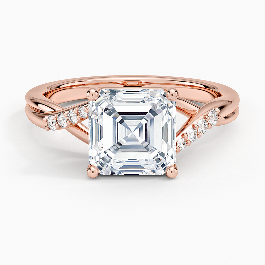 Chamise Diamond Ring (1/15 ct. tw.) - Asscher Cut Center Stone