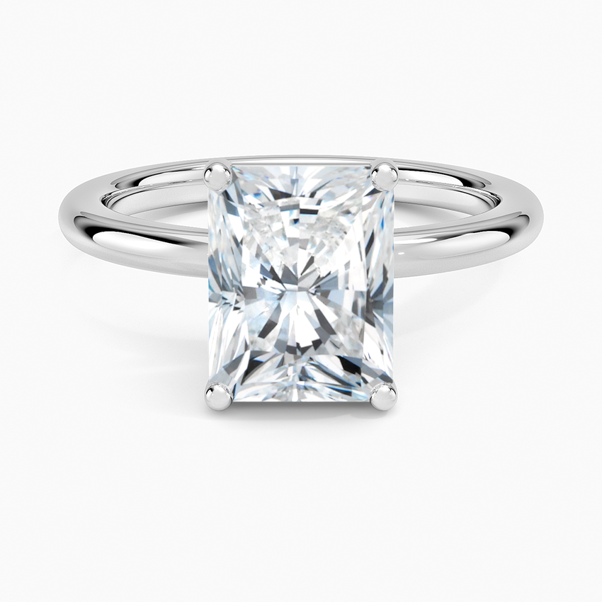 Sydney Perfect Fit 2mm Solitaire Ring - Radiant Cut Center Stone
