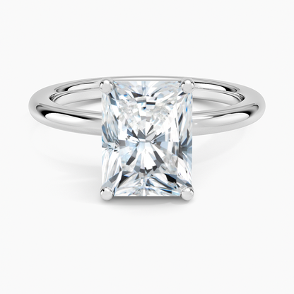 Sydney Perfect Fit 2mm Solitaire Ring - Radiant Cut Center Stone