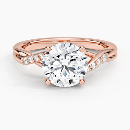 Chamise Diamond Ring (1/15 ct. tw.) - Round Center Stone
