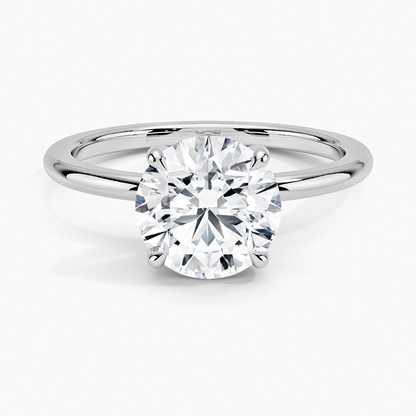 Fairmined 1.5mm Comfort Fit Ring - Round Center Stone