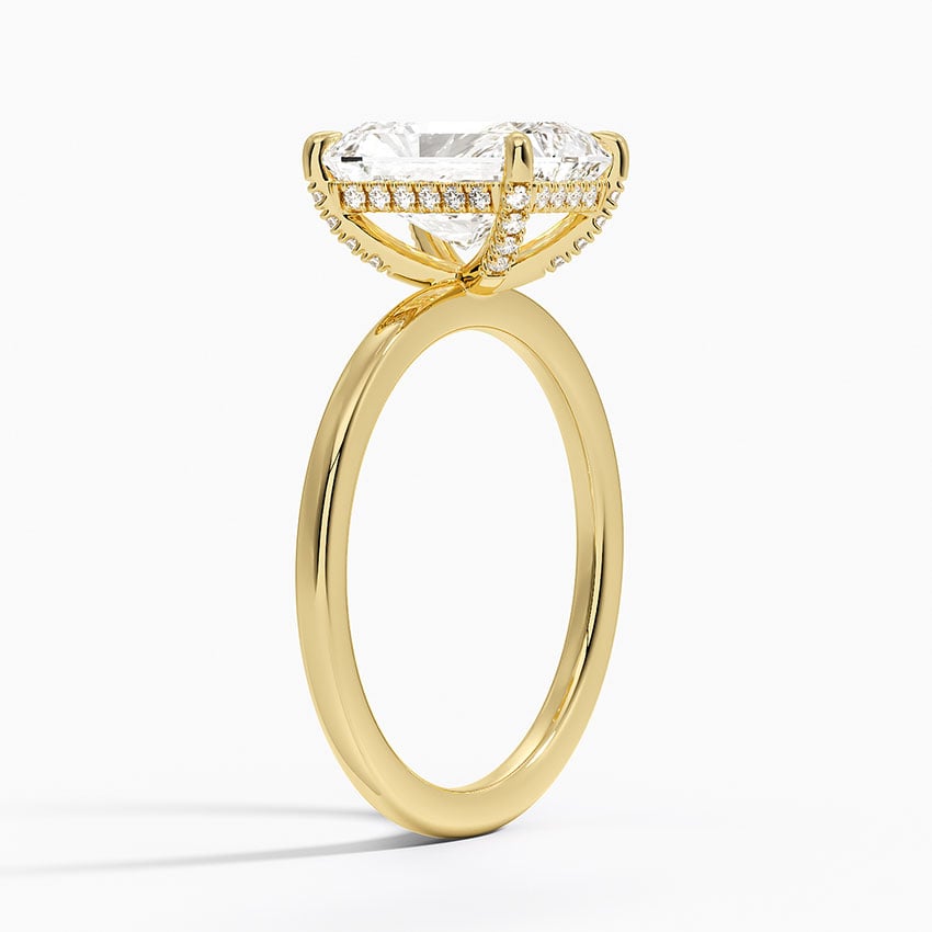 Lumiere 1.5mm Diamond Ring - Radiant Cut Center Stone