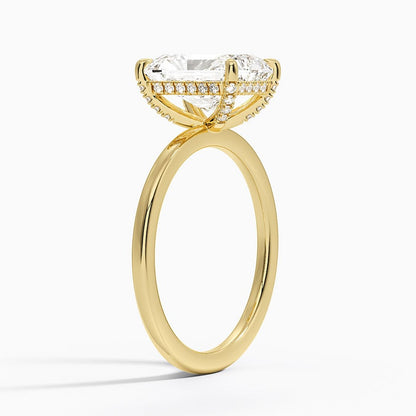 Lumiere 1.5mm Diamond Ring - Radiant Cut Center Stone