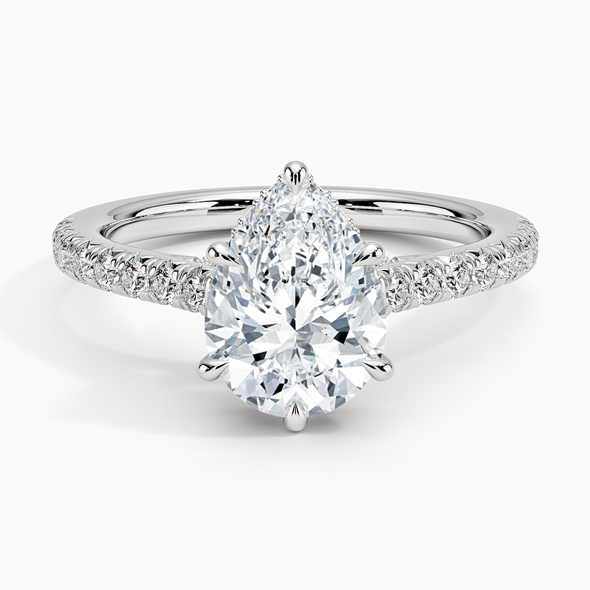 Chantal Diamond Ring - Pear Center Stone