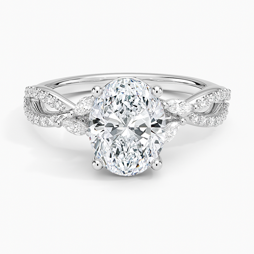 Luxe Willow Diamond Ring (1/4 ct. tw.) - Oval Center Stone
