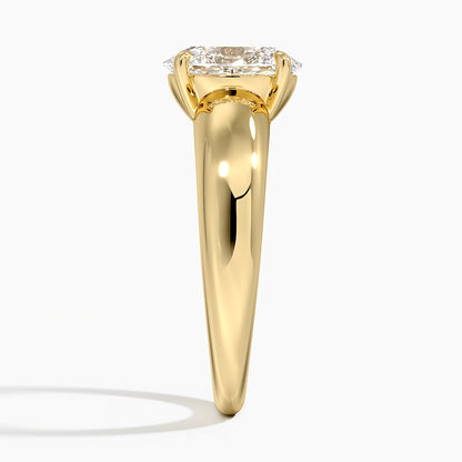Adrian Solitaire Ring - Oval Cut Center Stone