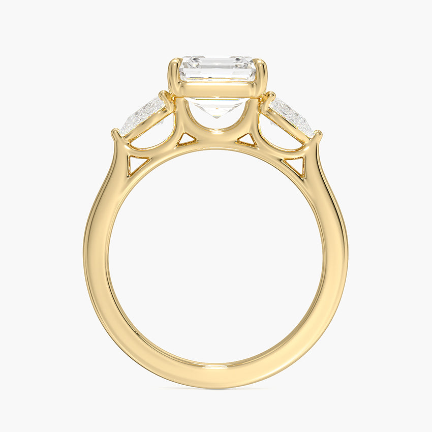Opera Perfect Fit Diamond Ring - Asscher Cut Center Stone
