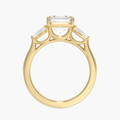 Opera Perfect Fit Diamond Ring - Asscher Cut Center Stone