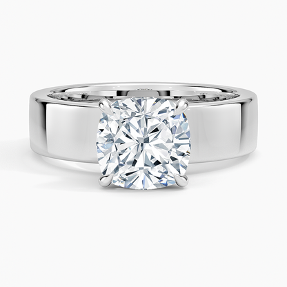 Alden Diamond Ring - Cushion Cut Center Stone