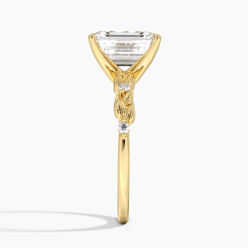 Briar Diamond Ring - Emerald Cut Center Stone