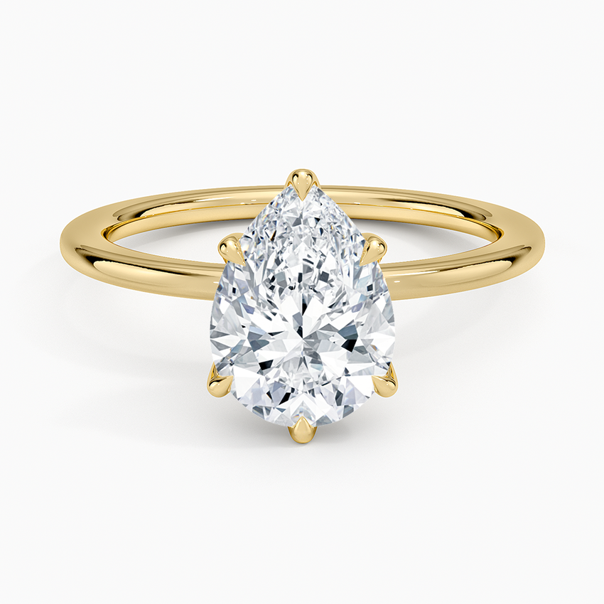 Esme Perfect Fit Solitaire Ring - Pear Center Stone