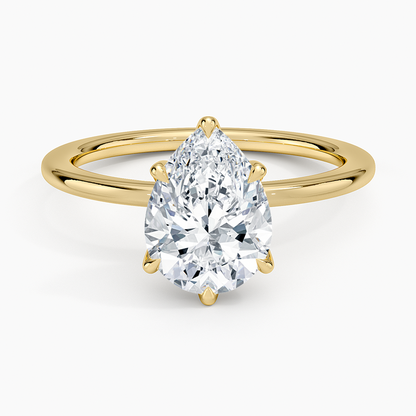 Esme Perfect Fit Solitaire Ring - Pear Center Stone