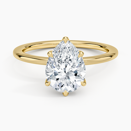 Esme Perfect Fit Solitaire Ring - Pear Center Stone
