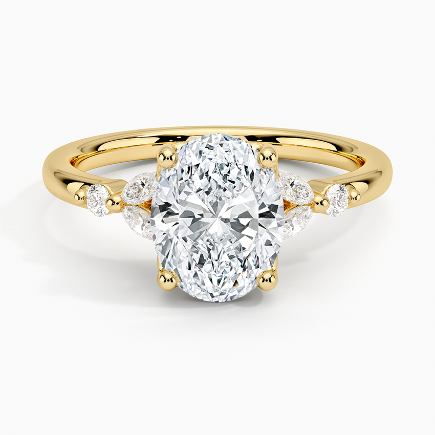 Verbena Diamond Ring - Oval Cut Center Stone