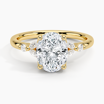 Verbena Diamond Ring - Oval Cut Center Stone