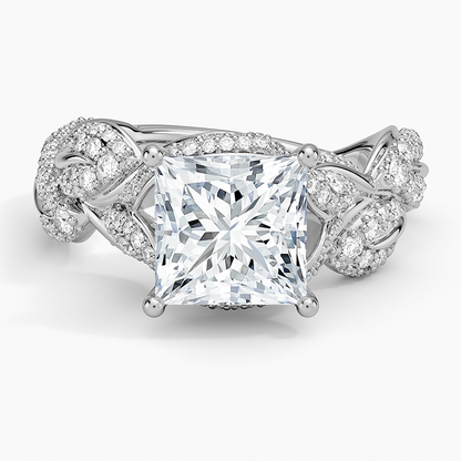 Olivia Diamond Ring (1 ct. tw.) - Princess Cut Center Stone