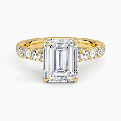 Anthology Half Coverage Diamond Ring (1/2 ct. tw.) - Emerald Cut Center Stone