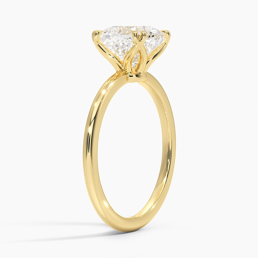 Aveline Solitaire Ring - Cushion Cut Center Stone