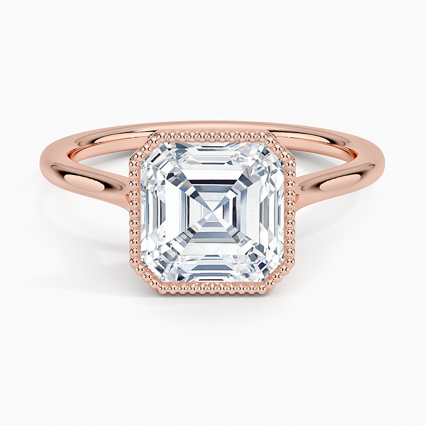 Margot Bezel Ring - Asscher Cut Center Stone