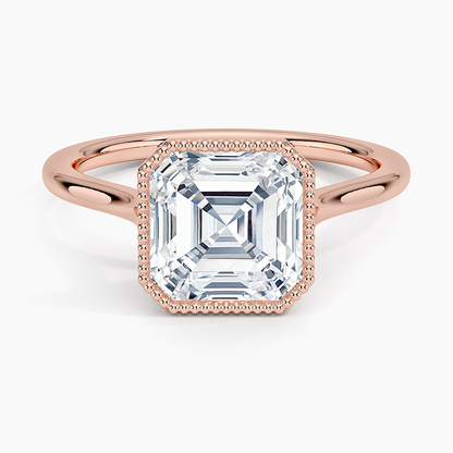Margot Bezel Ring - Asscher Cut Center Stone