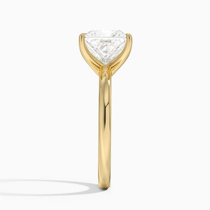 Fairmined 2mm Solitaire Ring - Princess Cut Center Stone
