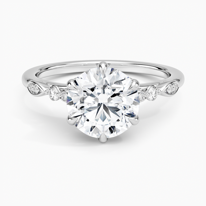 Rochelle Diamond Ring - Round Center Stone