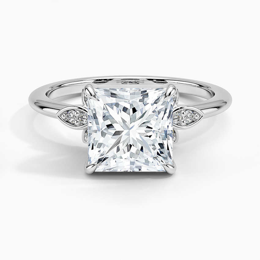 Fiore Diamond Ring - Princess Cut Center Stone