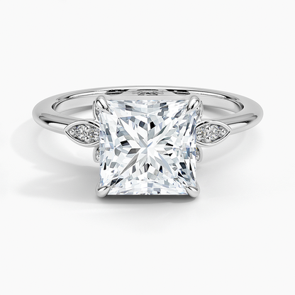 Fiore Diamond Ring - Princess Cut Center Stone