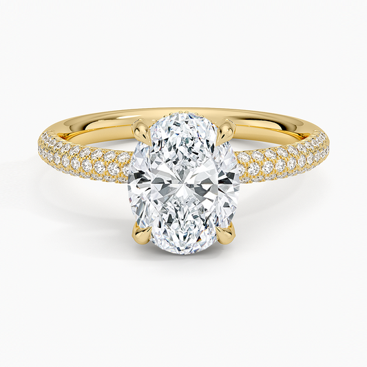 Valencia Diamond Ring (1/3 ct. tw.) - Oval Center Stone