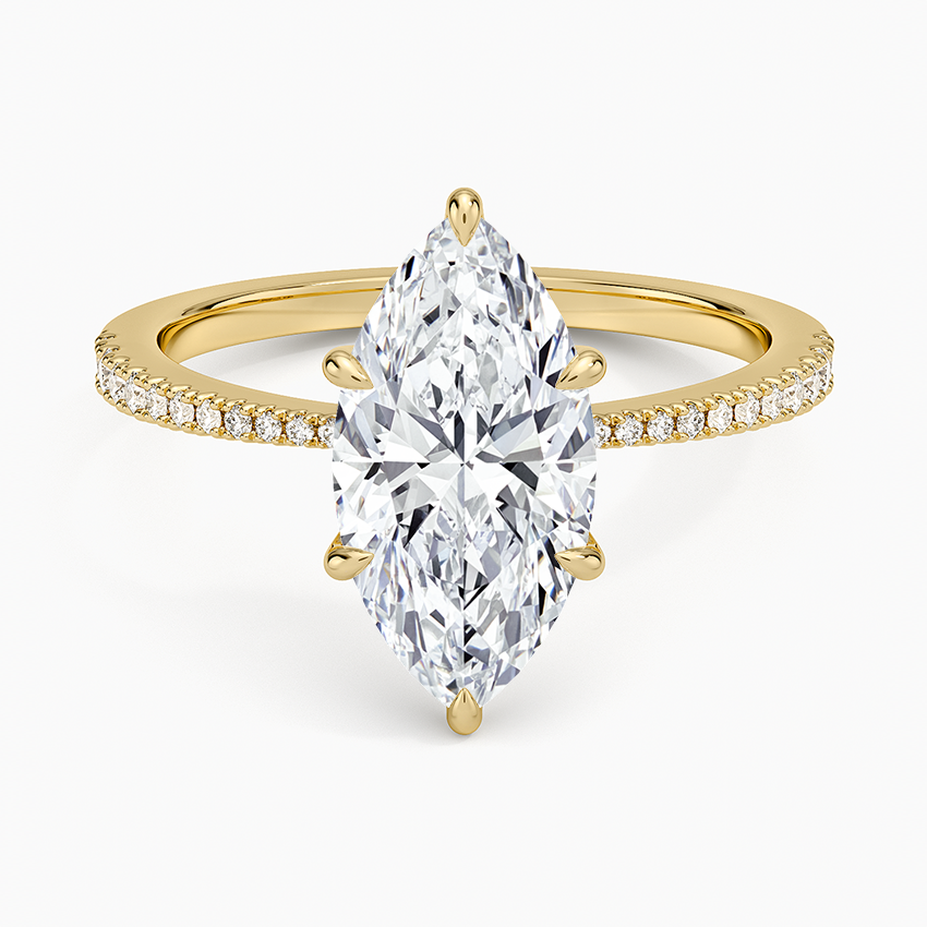 Elena Diamond Ring - Marquise Cut Center Stone