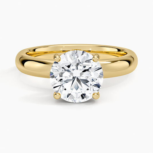 Sydney Perfect Fit Halo 3mm Diamond Ring - Round Center Stone