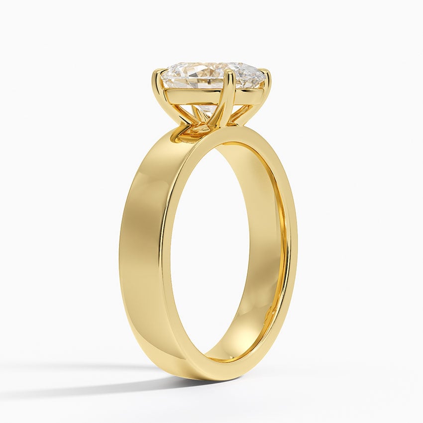 Peyton 4mm Solitaire Ring - Oval Center Stone