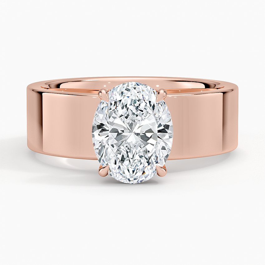 Peyton 6mm Solitaire Ring - Oval Center Stone