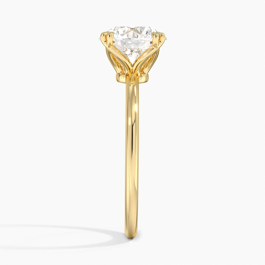 Aveline Solitaire Ring - Round Center Stone