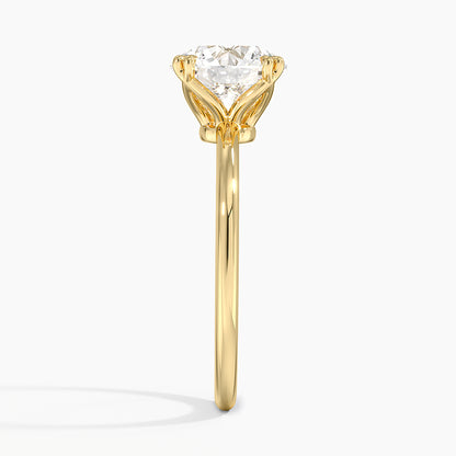 Aveline Solitaire Ring - Round Center Stone