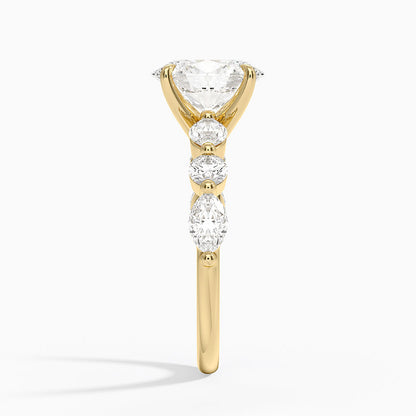 Grand Versailles Diamond Ring - Oval Cut Center Stone