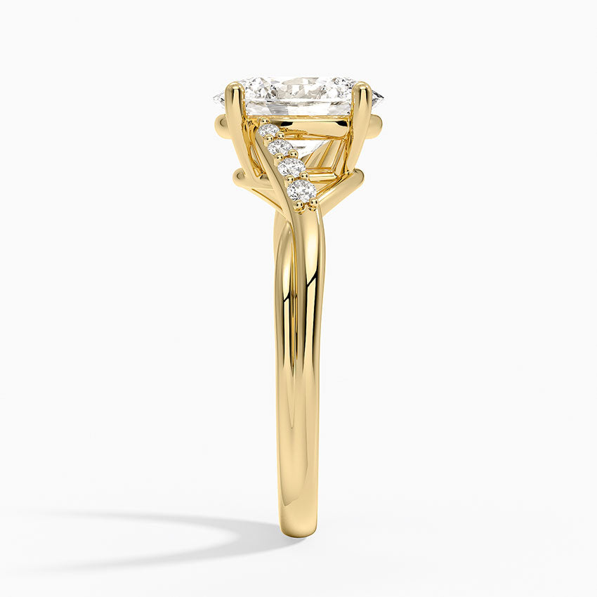 Chamise Diamond Ring (1/15 ct. tw.) - Oval Center Stone