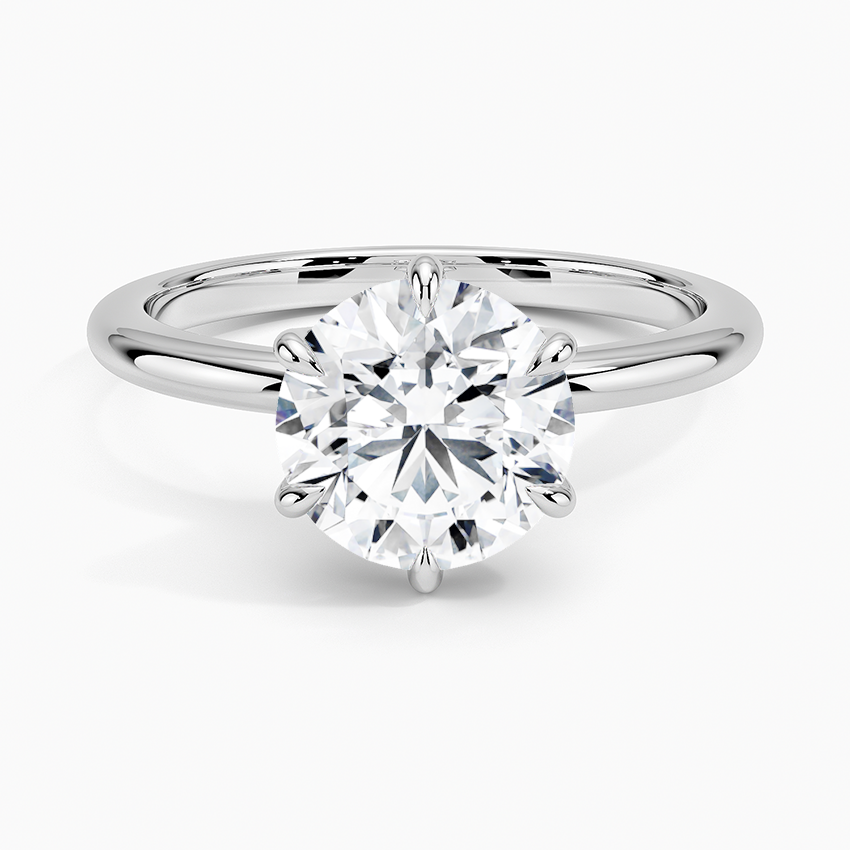 Esme Hidden Halo Diamond Ring - Round Center Stone